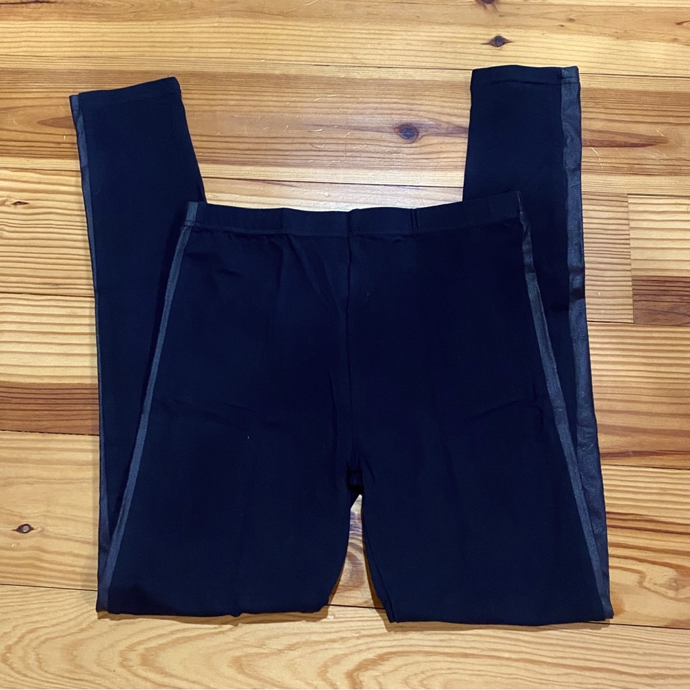 Via Spiga Leather Tux‎ Trim Leggings